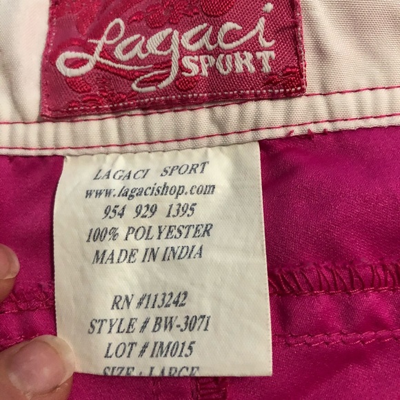 Lagaci Sport Pink Swim Shorts Juniors Lagre - Picture 9 of 10